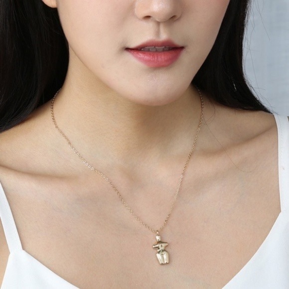 330 Abstract Human Body Necklace 17$